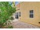 Cozy backyard featuring gravel landscaping and stucco wall, providing a tranquil outdoor space at 9303 Gilcrease Ave # 1056, Las Vegas, NV 89149