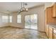 This bright eating area features sliding glass doors which provide access to the backyard at 9452 Plover Falls Ave, Las Vegas, NV 89149