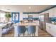 Well-lit kitchen with stainless steel appliances, a large island, and contemporary design features for cooking at 10400 Luna Mezzo St Ave # Lot 193, Las Vegas, NV 89141