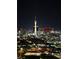 Night view of the vibrant Las Vegas skyline, featuring the Stratosphere Tower and city lights at 200 Hoover Ave # 1905, Las Vegas, NV 89101