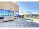 Rooftop spa with lounge seating and a view of the Stratosphere Tower in the distance at 200 Hoover Ave # 1905, Las Vegas, NV 89101