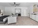 Bright main bedroom featuring sitting area, work space and ample space at 21 Sawgrass Ct, Las Vegas, NV 89113