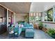 Enclosed patio with comfortable seating and views of the outdoor space at 2479 Domingo St, Las Vegas, NV 89121