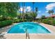 Community pool with seating and lush landscaping at 2479 Domingo St, Las Vegas, NV 89121
