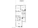 Upstairs floor plan showcasing the layout of the bedrooms and bathrooms at 2772 Via Napoli, Henderson, NV 89044