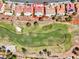 The highlighted property is located on a golf course. Mature trees and desert landscaping surround the home at 2829 Golf Links Dr, Las Vegas, NV 89134