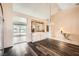 Charming dining room with hardwood floors, built-in cabinetry, and an airy, open layout at 2829 Golf Links Dr, Las Vegas, NV 89134