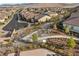 Overhead view of a neighborhood highlighting the sidewalks, landscaping, and community layout at 3213 Molinos Dr, Las Vegas, NV 89141