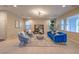 Bright living room featuring comfortable seating, a plush rug, and a view of outdoor greenery at 3213 Molinos Dr, Las Vegas, NV 89141