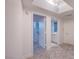 Hallway featuring recessed lighting and tile flooring leading to the bathroom at 322 Karen Ave # 3801, Las Vegas, NV 89109