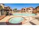 Inviting community pool and spa area for residents to enjoy, with ample seating at 4083 Nook Way # D, Las Vegas, NV 89103