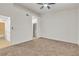 Spacious carpeted bedroom with walk-in closet and an ensuite bathroom at 4800 Grey Wolf Ln # 202, Las Vegas, NV 89149