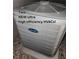 Close-up of a new Carrier HVAC unit, offering high efficiency for optimal home comfort at 5079 Quiet Falls Ct, Las Vegas, NV 89141
