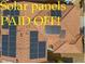 Roof with solar panels, marked 