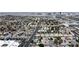 Wide aerial shot shows the community's well-organized streets, diverse housing, and landscaped areas at 5079 Reno Ct, Las Vegas, NV 89119