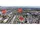 This aerial showcases the property's location close to Spencer Street and E. Tropicana Avenue at 5079 Reno Ct, Las Vegas, NV 89119