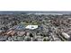 Expansive aerial view showcases the neighborhood's layout, proximity to the airport and community feel at 5079 Reno Ct, Las Vegas, NV 89119