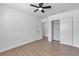 Bedroom features hardwood floors, closet space, and a light and airy atmosphere at 5079 Reno Ct, Las Vegas, NV 89119