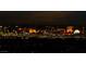 Nighttime cityscape view with bright lights and landmarks at 677 Overlook Rim Dr, Henderson, NV 89012