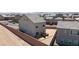 Aerial view of the fenced backyard with a deck, providing privacy and space at 7828 Bright Lodge St, Las Vegas, NV 89139