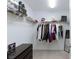 Spacious walk-in closet with ample storage, shelving, and hanging space at 7828 Bright Lodge St, Las Vegas, NV 89139