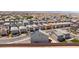 Wide aerial view of the neighborhood showcasing the roof and solar panels of this house at 7828 Bright Lodge St, Las Vegas, NV 89139