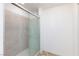 Modern shower with glass door and tile surround at 7828 Bright Lodge St, Las Vegas, NV 89139