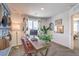 Stylishly decorated home office featuring a comfortable chair and view from the window at 795 Calm Crystal Ct # Lot 141, North Las Vegas, NV 89081
