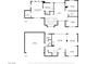 Detailed floor plan featuring a garage, living room, kitchen, and multiple bedrooms on two floors at 8040 Arcadian Ln, Las Vegas, NV 89147