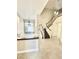 Grand entryway with high ceilings, a staircase, and natural light at 8397 San Ramon Dr, Las Vegas, NV 89147