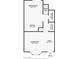 An illustration of the home's first floor plan shows living area and kitchen at 875 Rhinegold Way, Las Vegas, NV 89110