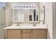 Stylish bathroom with double vanity and updated fixtures at 9303 Gilcrease Ave # 1002, Las Vegas, NV 89149