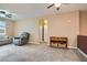 Spacious living room featuring an open layout, neutral tones, and ample space for relaxation and entertainment at 9303 Gilcrease Ave # 1002, Las Vegas, NV 89149