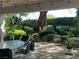Covered patio space with manicured landscaping at 1782 Castro Hill Ave, Henderson, NV 89012