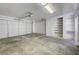 Spacious two-car garage with ample storage shelving at 1850 Camino Verde Ln, Las Vegas, NV 89119