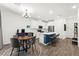 Charming kitchen and breakfast nook with stainless steel appliances and modern finishes at 25 Barbara Ln # 36, Las Vegas, NV 89183