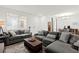 Inviting living room showcasing dual sofas with plush pillows and a stylish rug at 25 Barbara Ln # 36, Las Vegas, NV 89183
