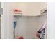 Bright walk-in closet features shelving and ample storage space for clothing and accessories at 271 E Shelbourne Ave, Las Vegas, NV 89123