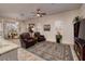 Spacious living space with an open floor plan, seamlessly connecting the kitchen, dining, and living areas at 2752 Fort Myer Ave, Henderson, NV 89052