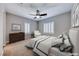 This bedroom is virtually staged to show you it's potential at 2820 Sisteron Ct, Henderson, NV 89044