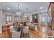 Open-concept kitchen with stainless steel appliances, island, and breakfast bar at 2820 Sisteron Ct, Henderson, NV 89044
