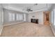 Unstaged main bedroom with new carpet and a view of the ensuite at 2820 Sisteron Ct, Henderson, NV 89044