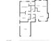 Layout featuring primary bedroom, kitchen, living room, bedrooms, garage, laundry and bathrooms at 445 Concord Way, Henderson, NV 89015