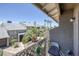 Balcony view showcasing a community featuring manicured lawns and palm trees at 526 Sellers Pl, Henderson, NV 89011