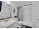 Bathroom featuring a vanity, toilet, and shower/tub combination at 526 Sellers Pl, Henderson, NV 89011