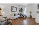 Bright living room with hardwood floors and neutral decor at 526 Sellers Pl, Henderson, NV 89011