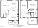 Floor plans showcasing the layout of both the first and second floor at 5465 Cardinal Ridge Ct # 103, Las Vegas, NV 89149