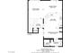 Floor plan showcasing the layout of the first floor, including the kitchen, living, and dining areas at 5465 Cardinal Ridge Ct # 103, Las Vegas, NV 89149