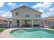 Beautiful backyard featuring a covered patio, pool, and outdoor seating area, perfect for entertaining at 600 Beresford Ave, Las Vegas, NV 89123