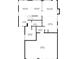 Detailed first floor layout showcasing the living spaces, kitchen, bedroom, and garage at 600 Beresford Ave, Las Vegas, NV 89123